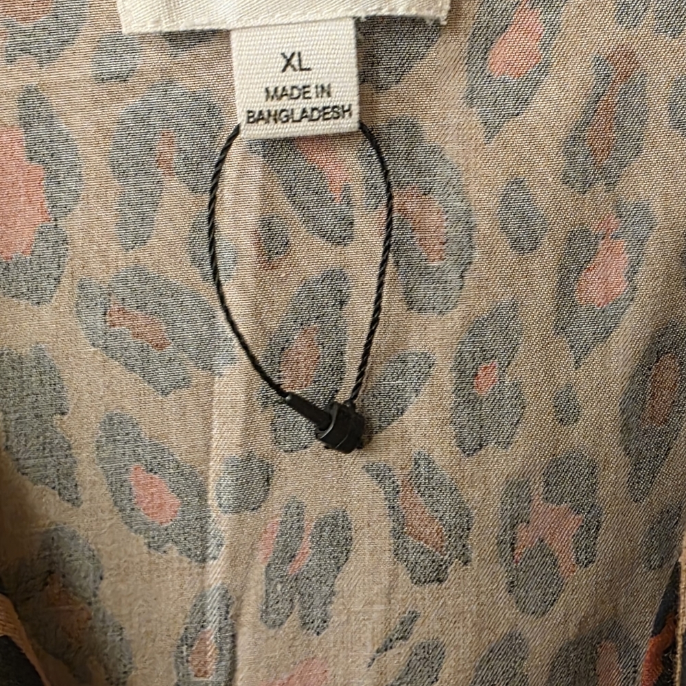 Womens Leopard Print DRESS - black Brown  and Redish Orange
